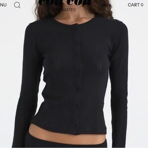 Cou Cou Intimates Pointelle Cardigan